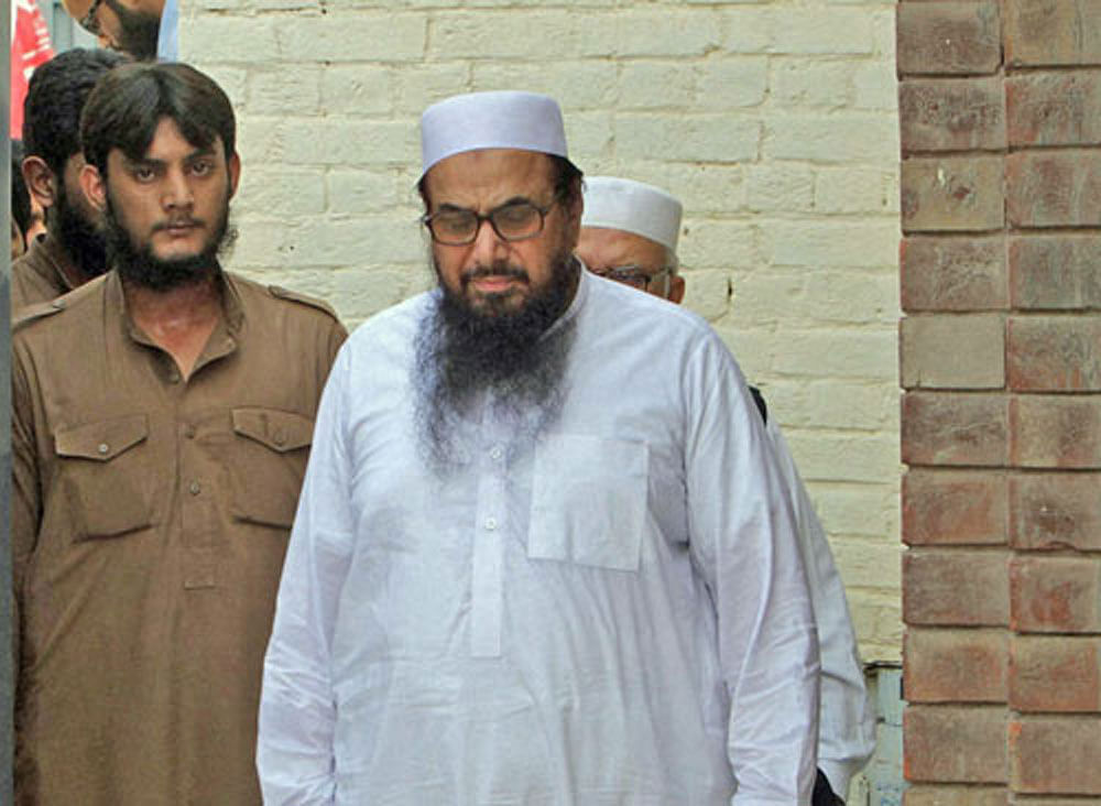 Mumbai attack mastermind and banned JuD chief Hafiz Saeed. PTI file photo