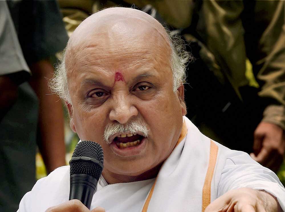 Togadia dared the government to control a mosque or a church, while calling state administration of temples a violation of the Constitution.