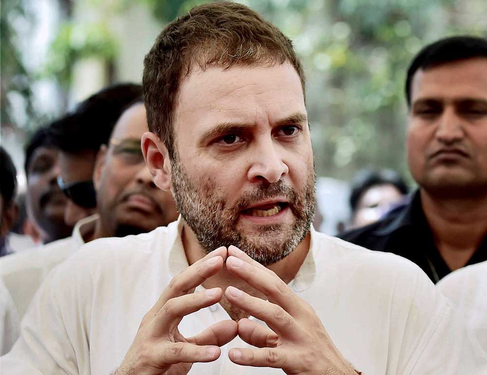 Rahul Gandhi was referring to a remark by AICC General Secretary Digvijay Singh who had  called the LeT boss  'Hafeez saheb'. PTI file photo