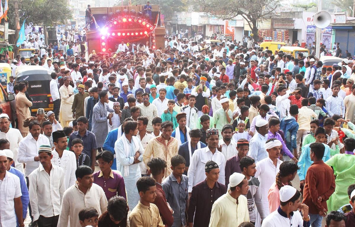 Eid-Milad procession is being taken out in Hubballi on Saturday.