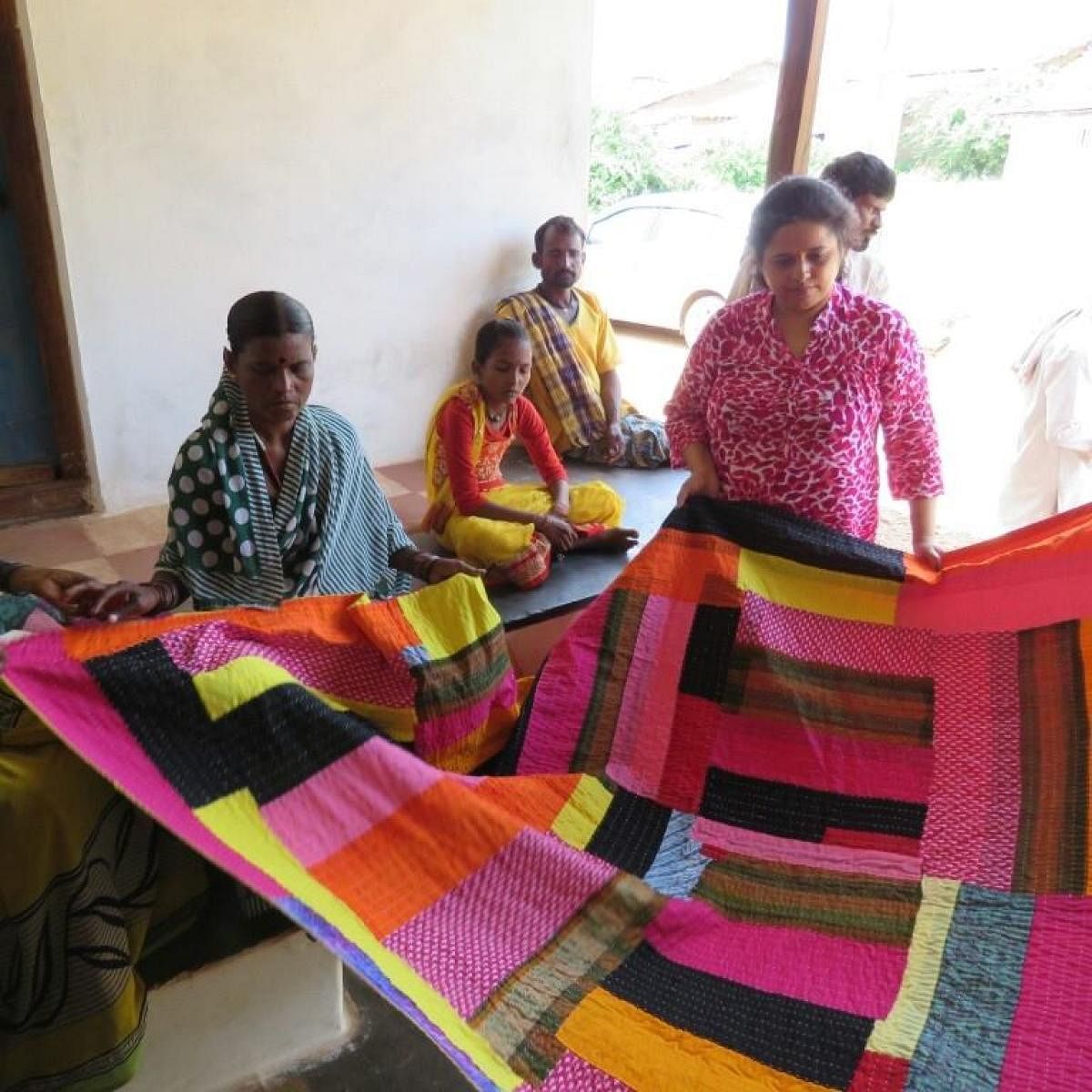 A product made by the women associated with Siri Village Art in Dharwad.