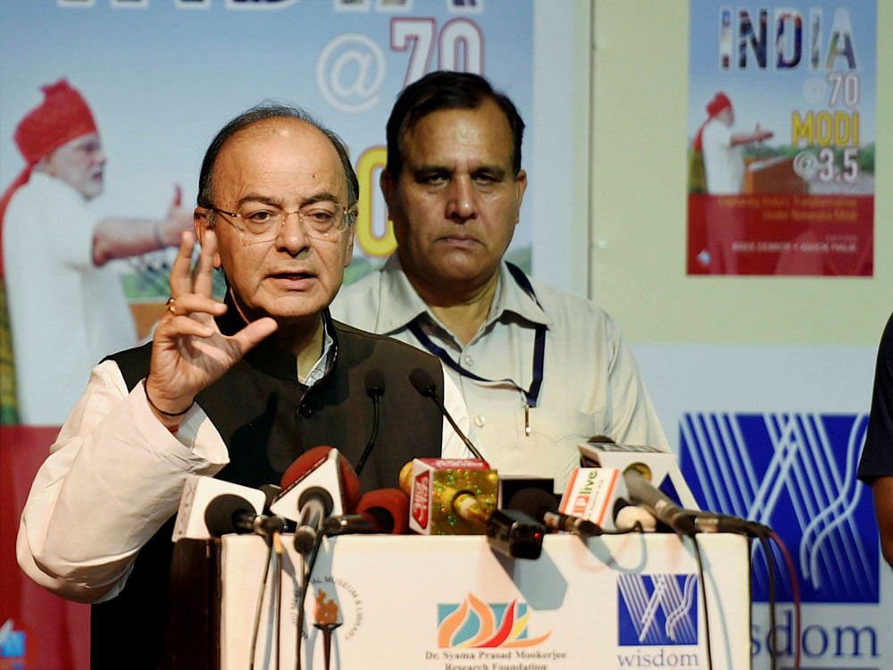 Arun Jaitley began formal budget-making process after meeting experts from the agri sector. PTI file photo.