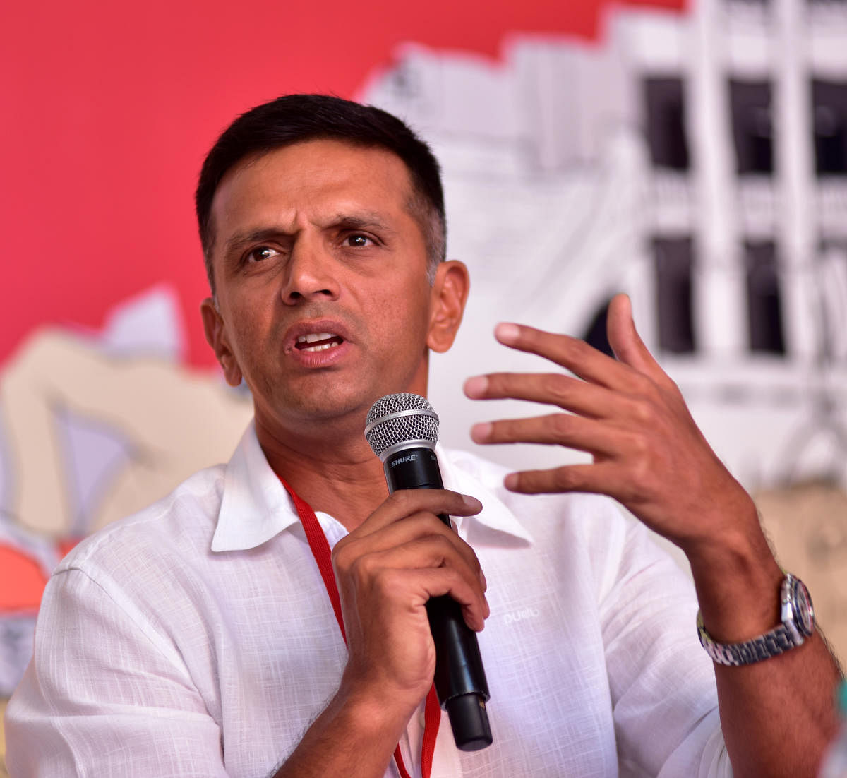 The second day of the Bangalore Literature Festival 2017 started off with Cricket greats from Karnataka- Rahul Dravid, in Bengaluru on Sunday. Photo/ B H Shivakumar