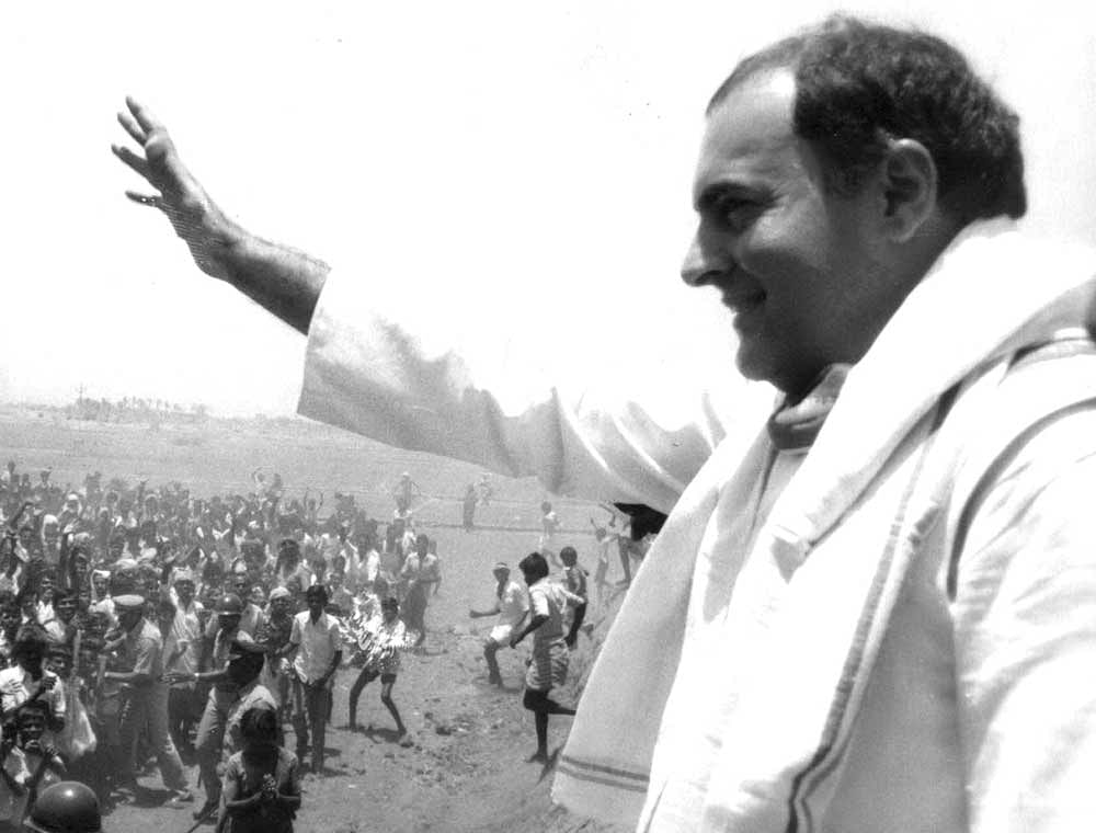 Rajiv Gandhi was assassinated on the night of May 21, 1991 at Sriperumbudur in Tamil Nadu by a woman suicide bomber. DH File Photo