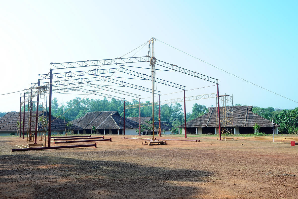 The preparations are in full swing for the Tulunadochaya at Tulu Samskriti grama in Pilikula.