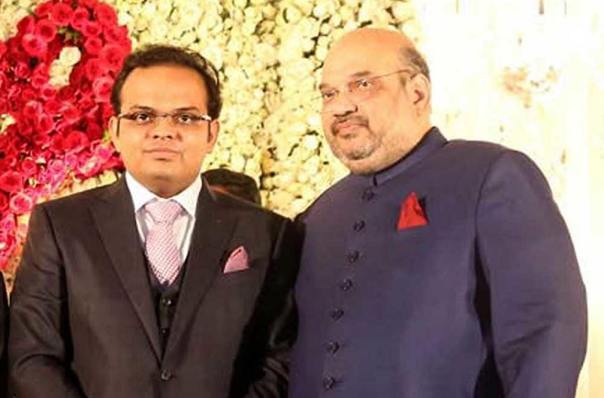 Jay Shah and BJP chief Amit Shah. Image courtesy Twitter.