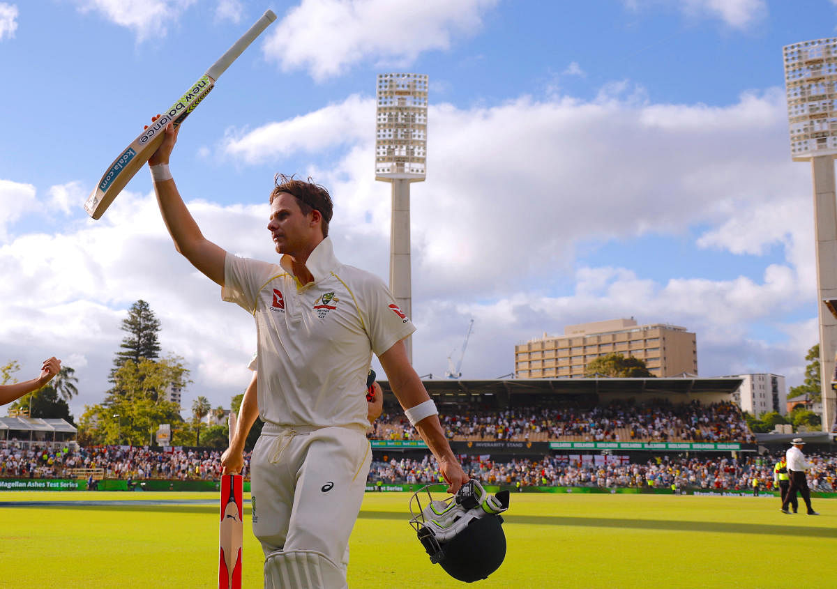 BRADMANESQUE Australia captain Steve Smith has been in phenomenal form that has drawn comparisons with the Donald Bradman. Reuters