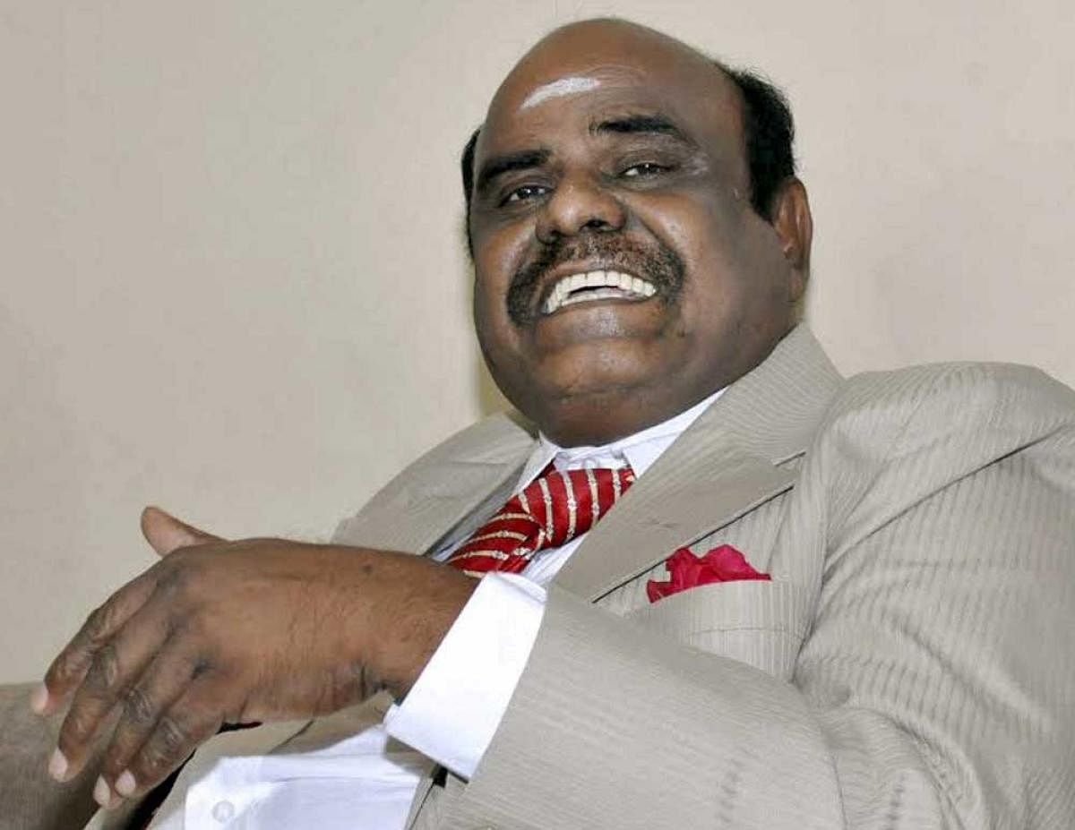 Former Calcutta High Court judge C S Karnan was released from jail today after serving a six- month sentence for contempt of court. PTI file photo
