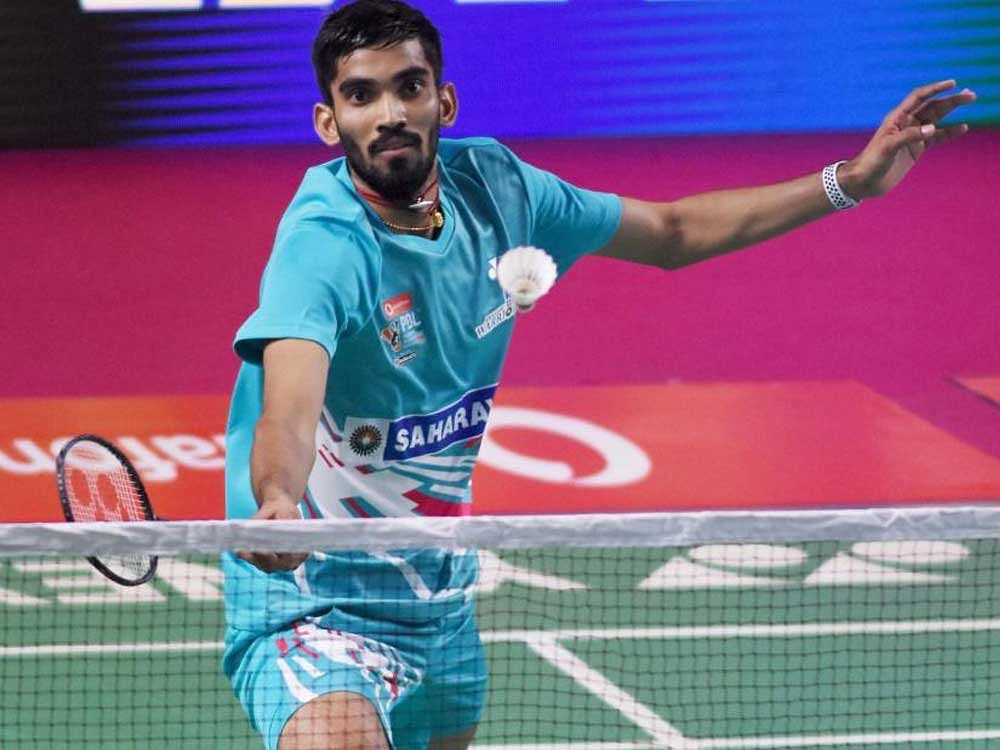 The resilient Frenchman stretched Srikanth in both the games but the Indian closed out the second via sudden death after they were tied 14-all. PTI File Photo