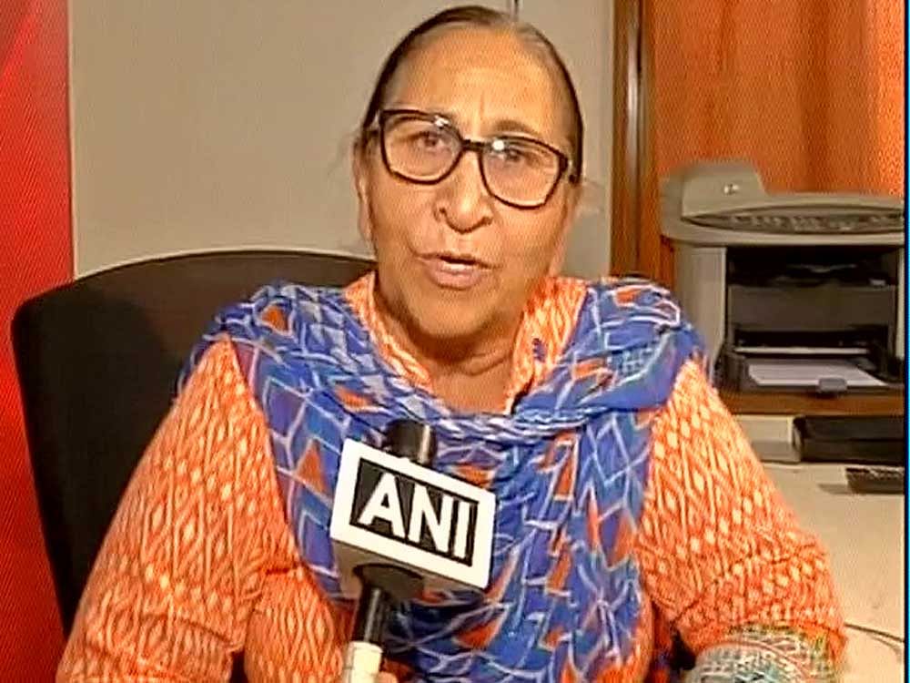 Dalbir Kaur, the sister of Sarabjit Singh, who died in a Lahore jail in 2013, said Pakistan played a cruel joke by not allowing Kulbhushan Jadhav to meet his wife and mother freely and dubbed the entire exercise a drama. Picture courtesy ANI