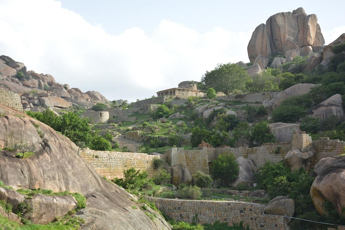 A glimpse of Chitradurga Fort.