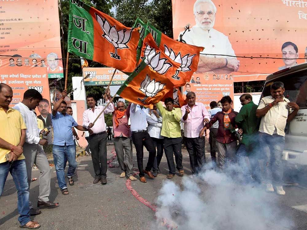 The BJP has planned to organise a massive rally in Bengaluru to mark the conclusion of its Nava Karnataka Nirmana Parivarthan Yatra in next month. PTI file photo
