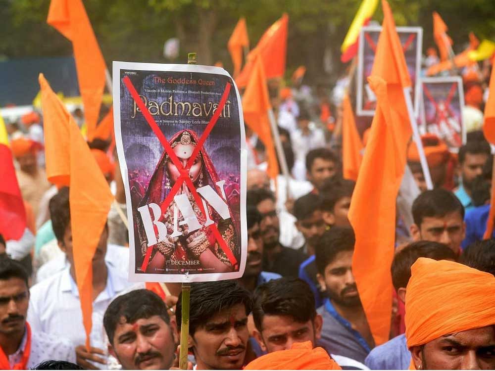 Karni Sena has been spearheading the nationwide protests against the screening of the film. PTI file photo