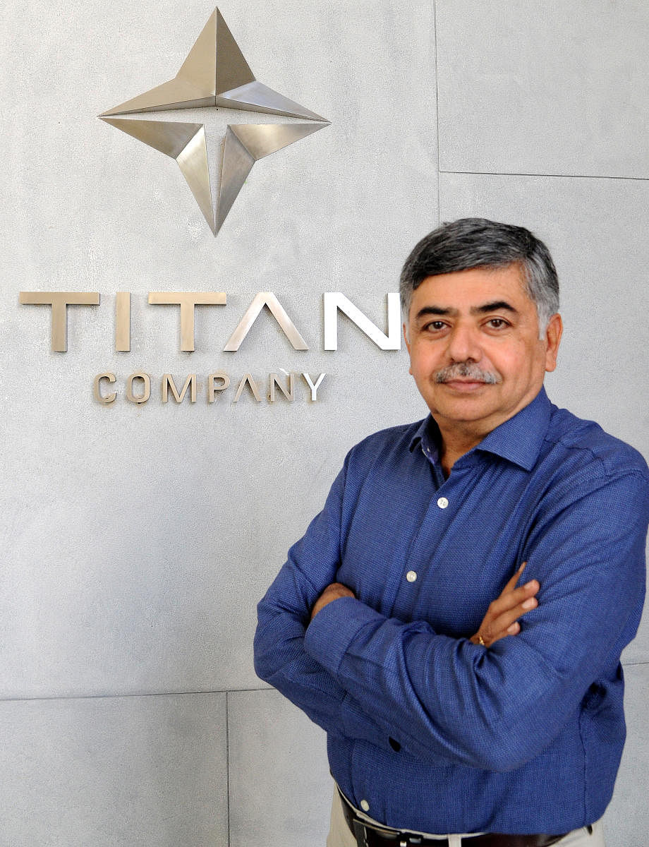 Managing director of TITAN company limited Bhaskar Bhat. Photo Srikanta Sharma R.