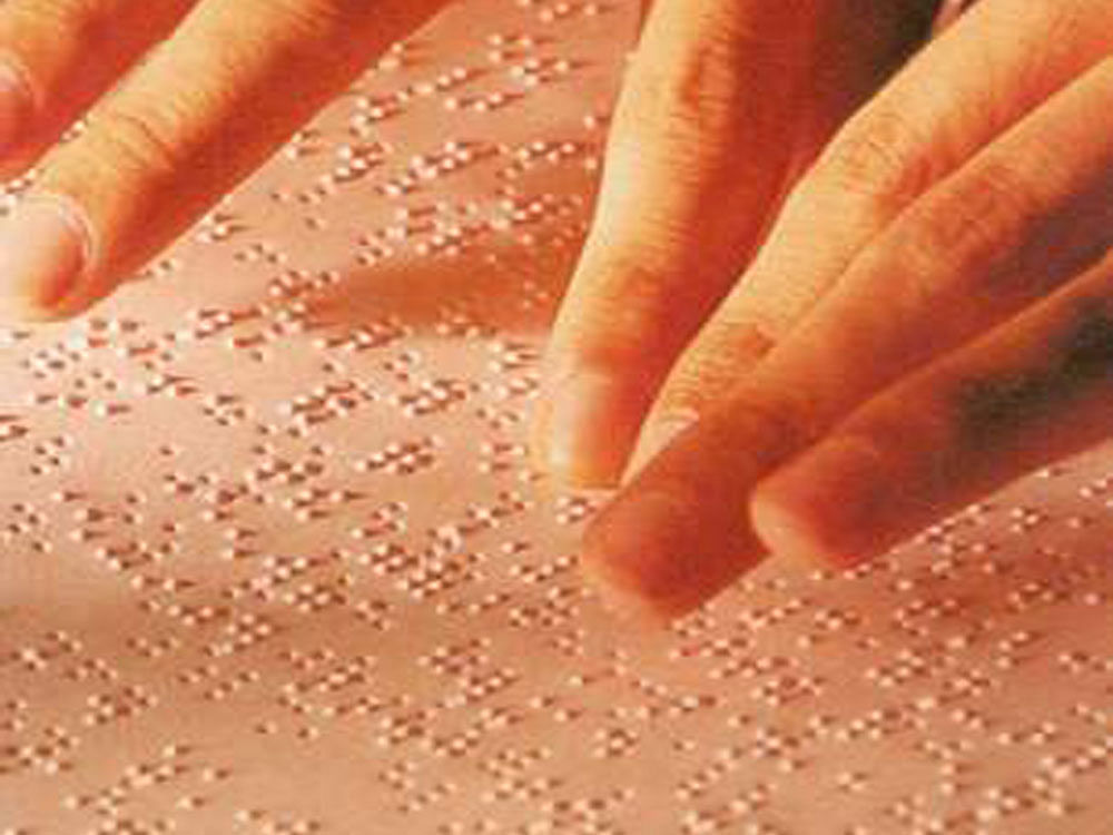 The word 'Braille' has become synonymous with the cluster of raised dots on a piece of paper which the blind would run their fingers over to read. DH file photo