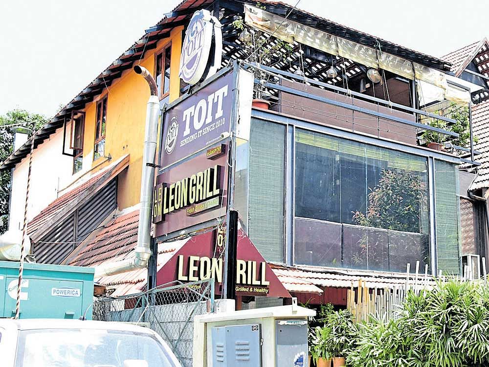 A majority of rooftop pubs and bars in the city are illegal, BBMP officials admitted on Wednesday. File photo