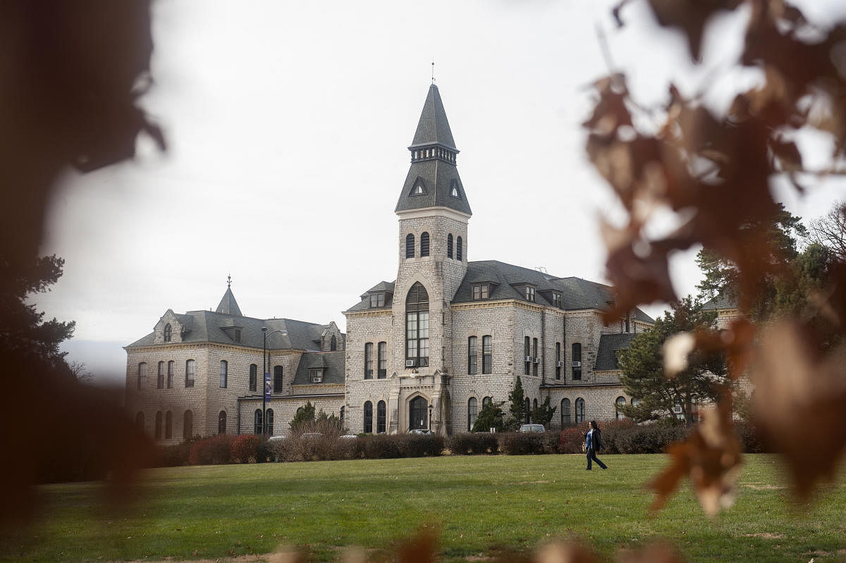 FILE - The campus of Kansas State University, where officials reported an enrollment decline of more than 900 students, in Manhattan, Kan., Dec. 15, 2016. Kansas State and many other schools in the midwest have been hit hard by a sharp downturn in international students; some administrators say President Donald Trump's immigration policies are to blame. (Amy Stroth/The New York Times)