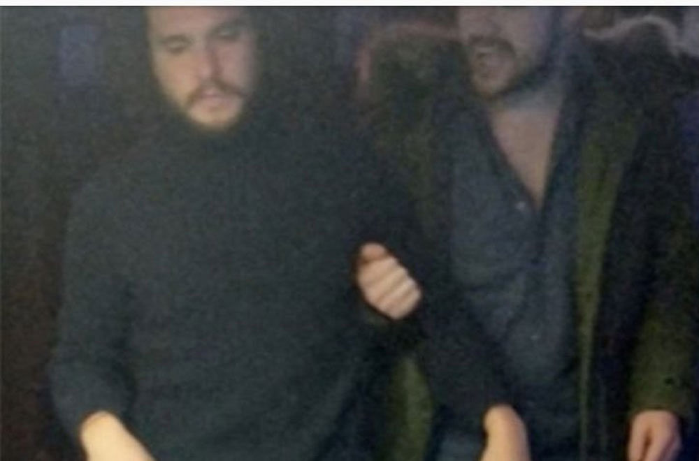 Harington reportedly got aggressive at the bar and began arguing with bystanders near a pool table. Twitter photo.