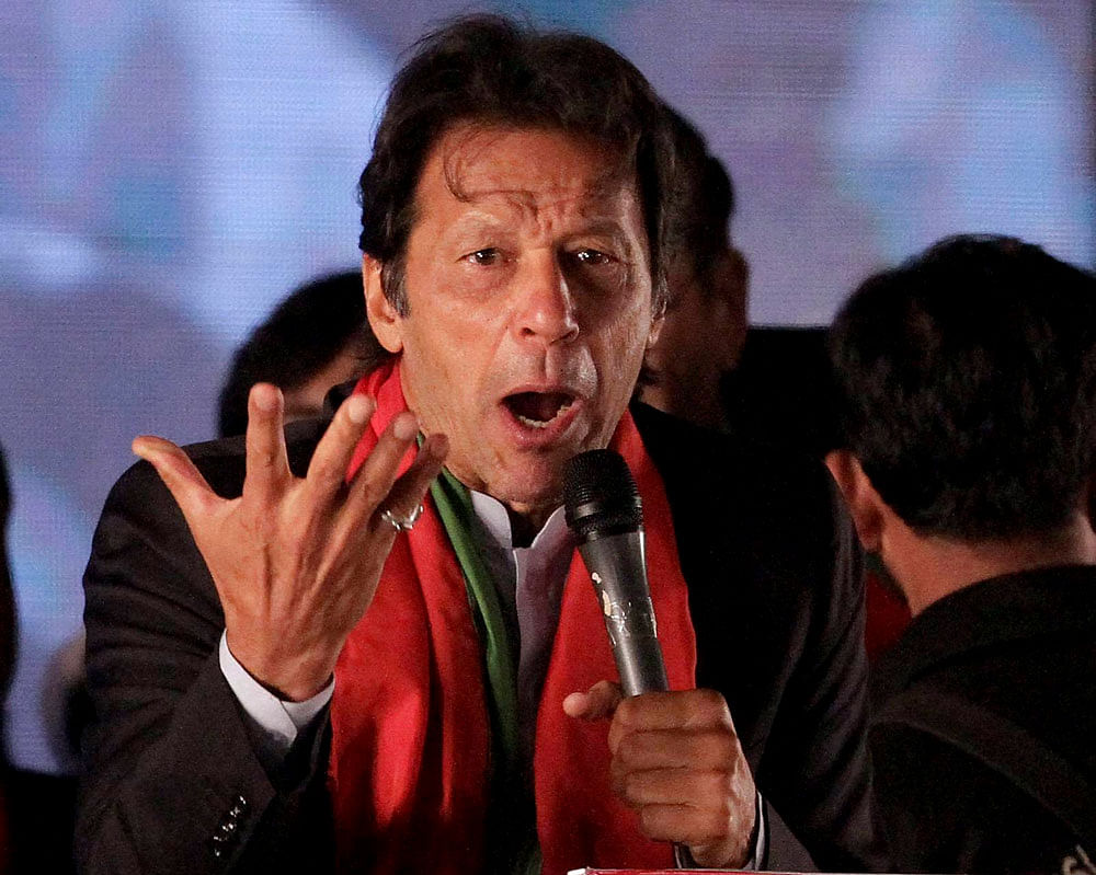 Pakistan's opposition leader and cricketer-turned-politician Imran Khan. PTI File Photo
