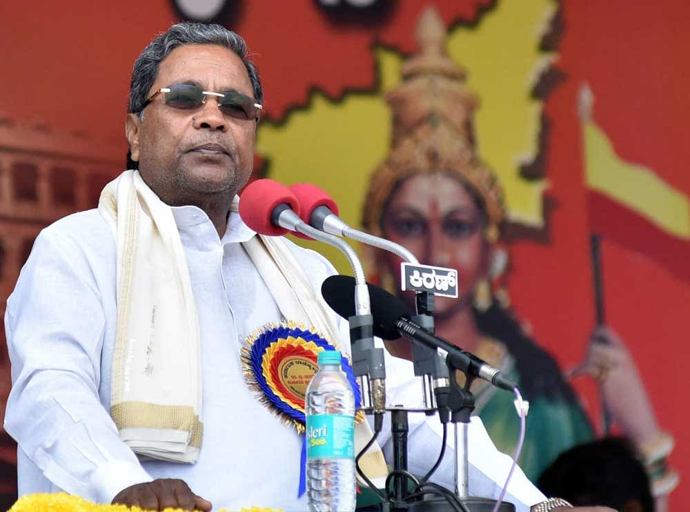 Siddaramaiah also hit back at Adityanath over protection of cows. DH file photo