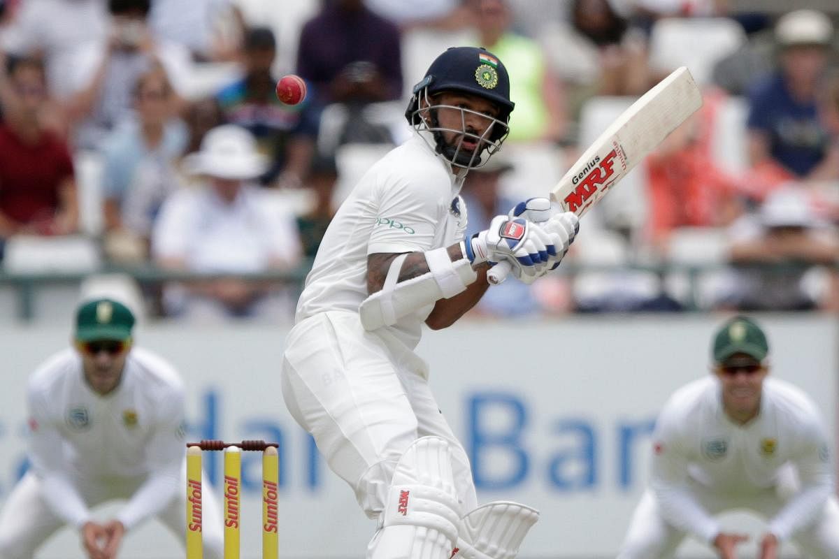 Shikhar Dhawan was all at sea against the bouncing ball in Cape Town.