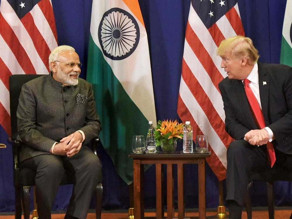 Modi will visit Davos to attend the World Economic Forum from January 22 to 23. Trump will also visit the Swiss Alpine city to attend the annual conclave. PTI file photo.