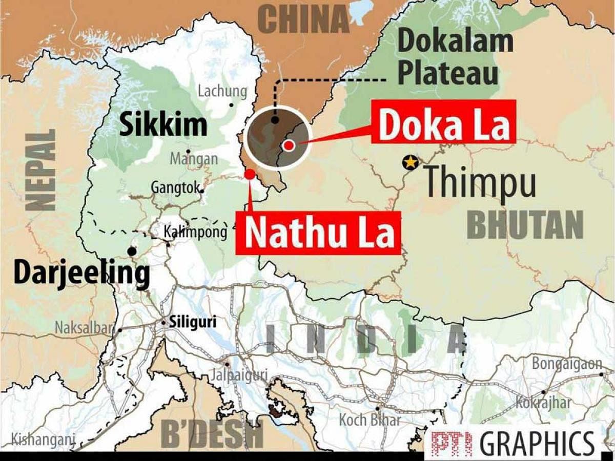 China and India were engaged in a 73-day tense standoff at Dokalam in the Sikkim sector which ended on August 28.