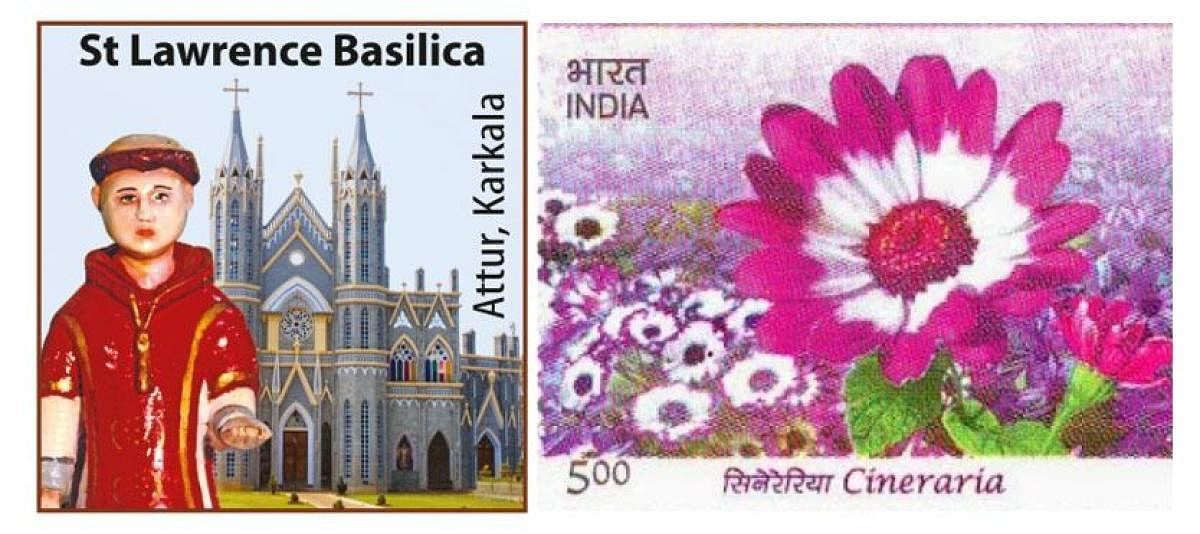 The stamp and the special cover on St Lawrence Minor Basilica of Attur.