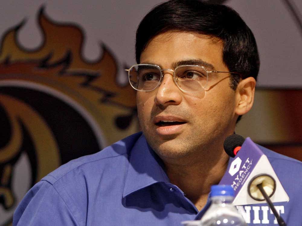 Multiple world champion Viswanathan Anand played out an easy draw with Sergey Karjakin of Russia while B Adhiban lost to top seed Magnus Carlsen in the second round of 80th Tata Steel Masters Chess tournament here. DH file photo
