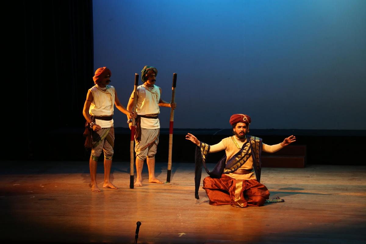 A play staged at Nataka Benglur theatre festival in Bengaluru.