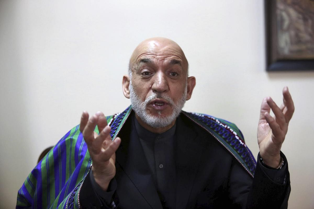 Former Afghan president Hamid Karzai