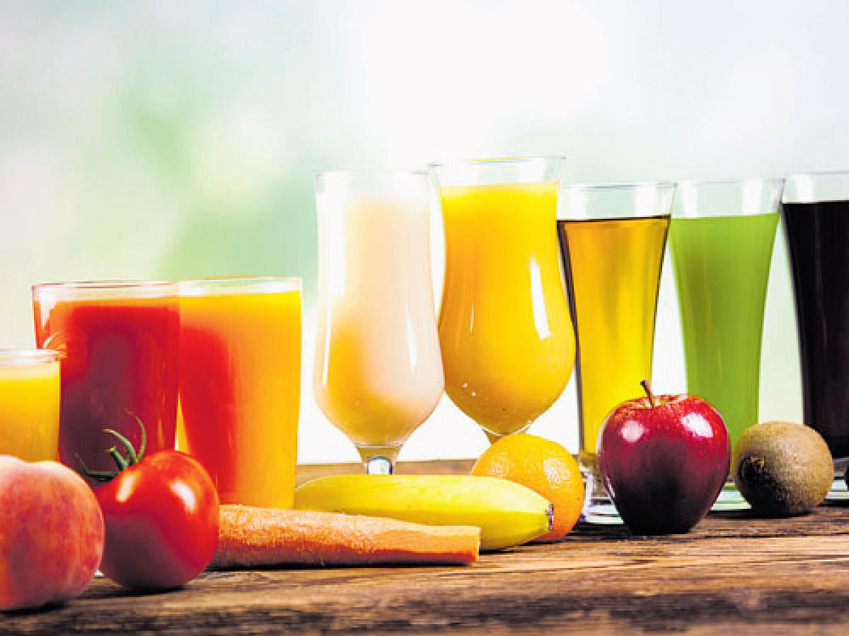 Drinking 100 percent fruit juice may not increase the risk of developing type 2 diabetes, according to a study. File photo