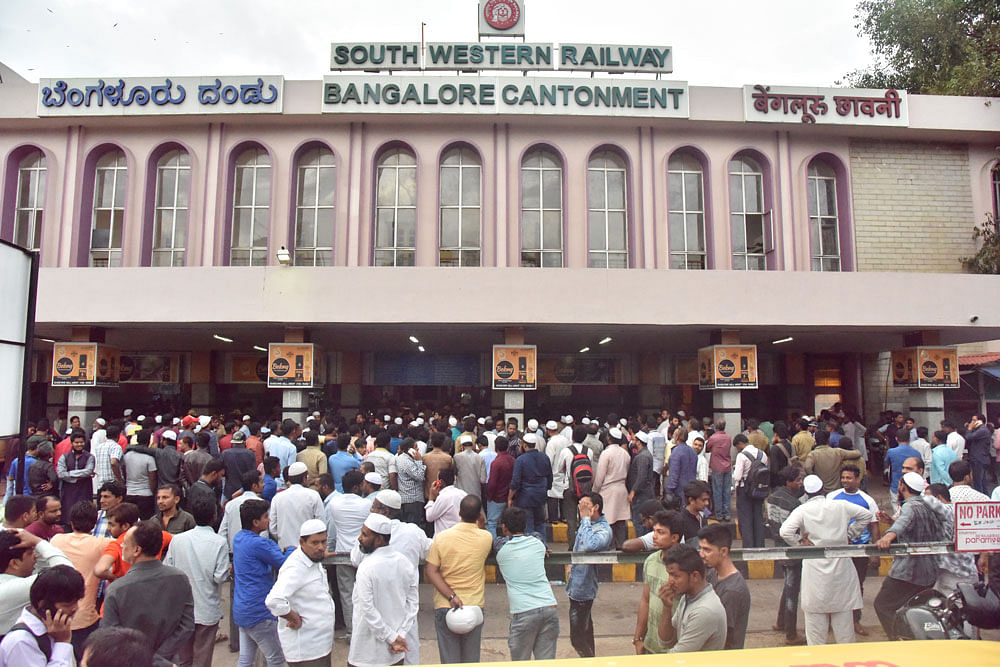 Cantonment station, DH file photo