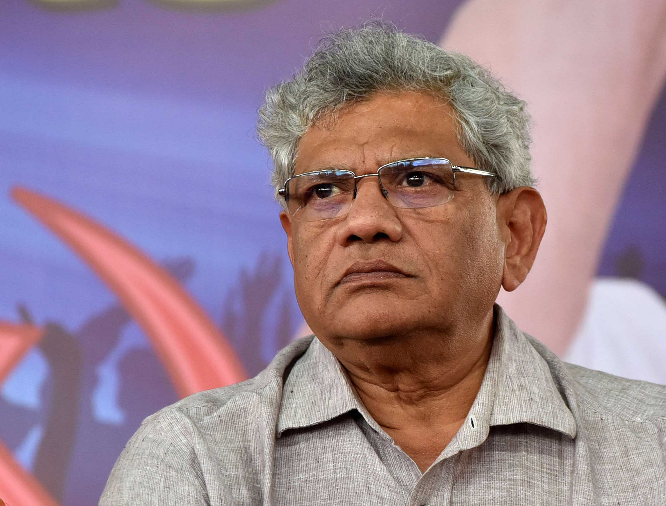 Sitaram Yechury said that there is a need to intervene as it looks like the SC crisis is not yet ended.