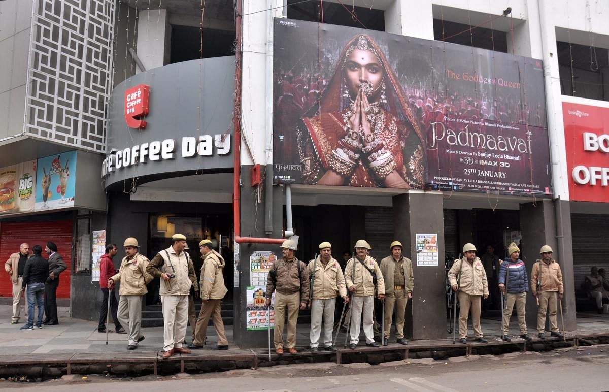 Heavy police force deployed at Novelty Theatre in Lucknow