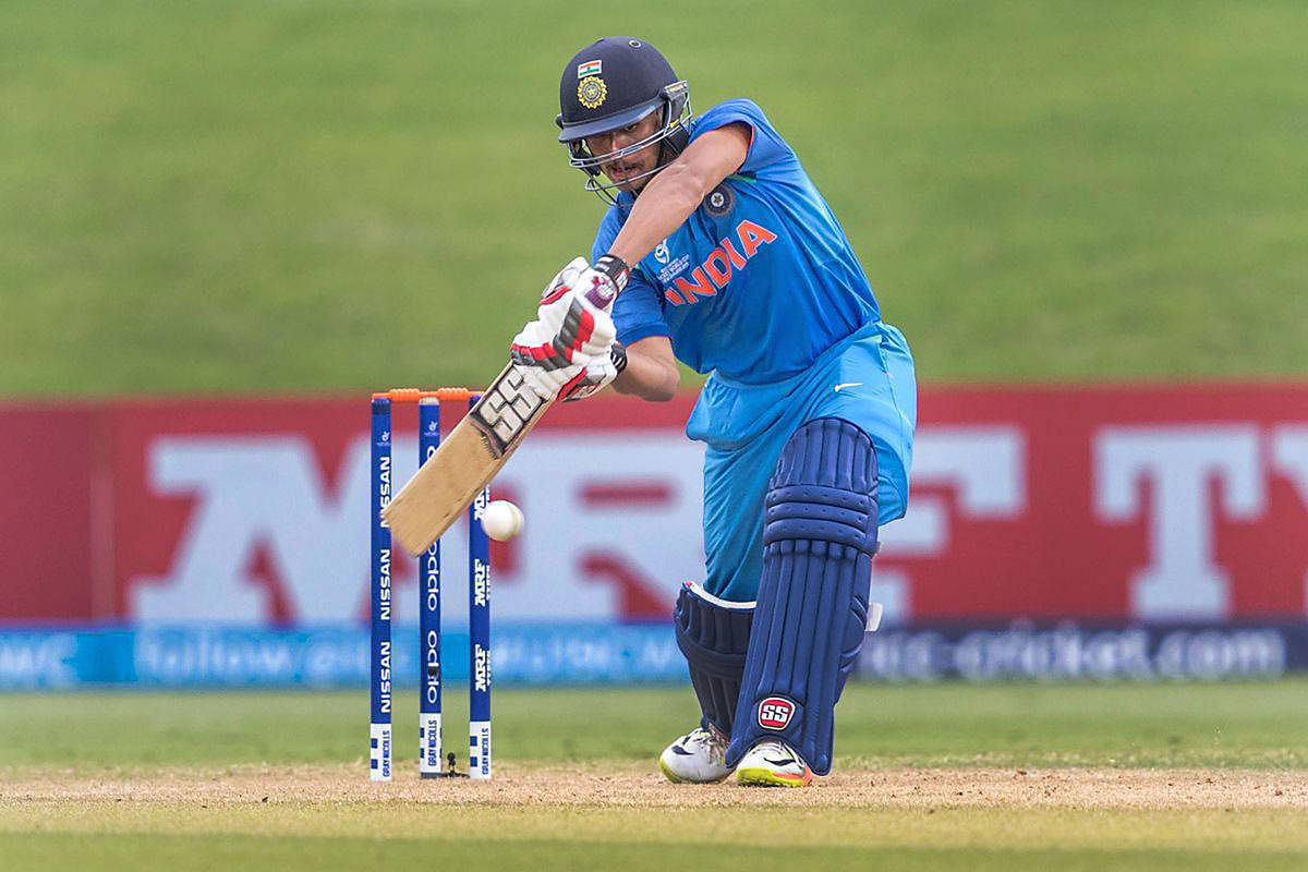 Indian batsman and Player of the Match Shubman Gill in action. PTI file photo.