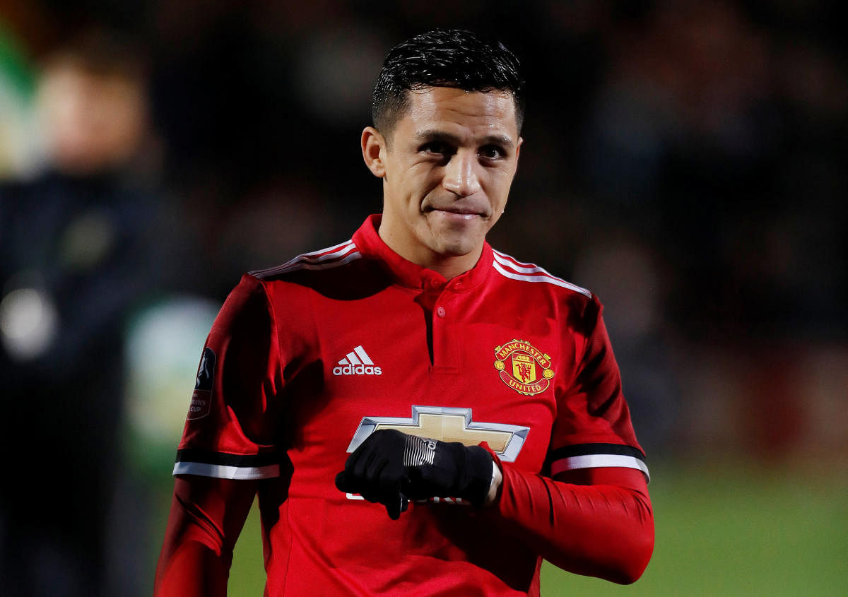 Soccer Football - FA Cup Fourth Round - Yeovil Town vs Manchester United - Huish Park, Yeovil, Britain - January 26, 2018 Manchester United's Alexis Sanchez before the match Action Images via Reuters/Paul Childs