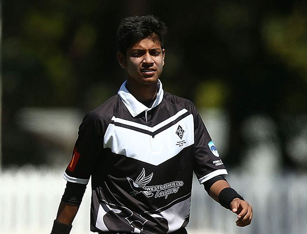 Sandeep Lamichhane joins Delhi Daredevils, who bought him for his base rate of 20 lakh rupees. Twitter photo.