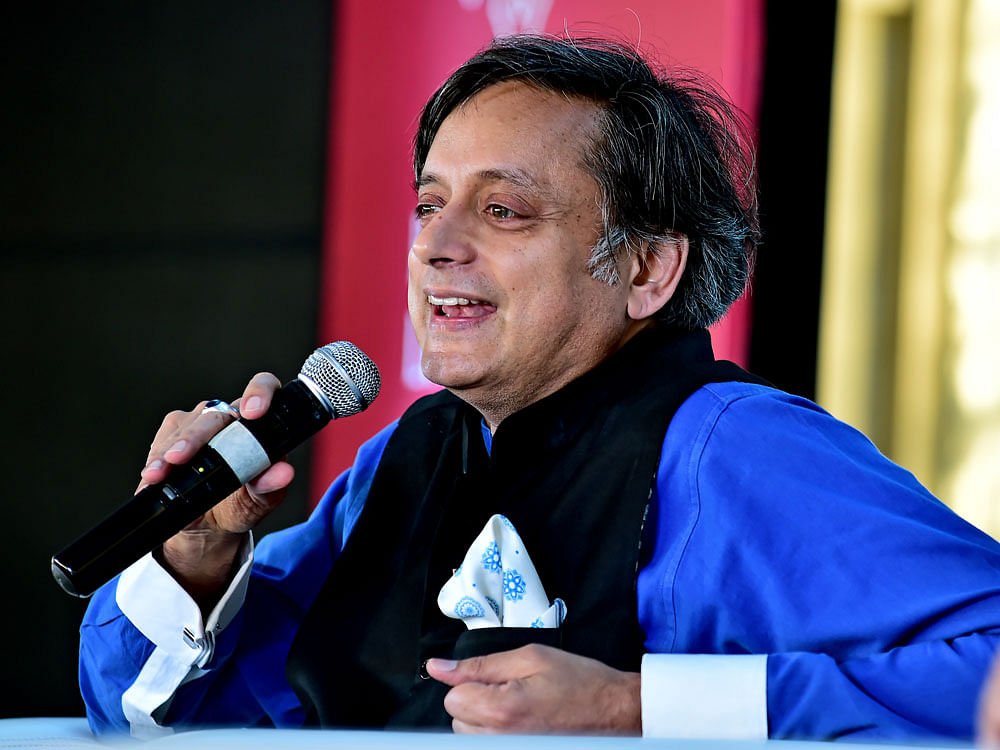 Shashi Tharoor, who has written 16 books, was in conversation with poet Arundhati Subramaniam, and threw light on his new book, Why I Am a Hindu. PTI File Photo