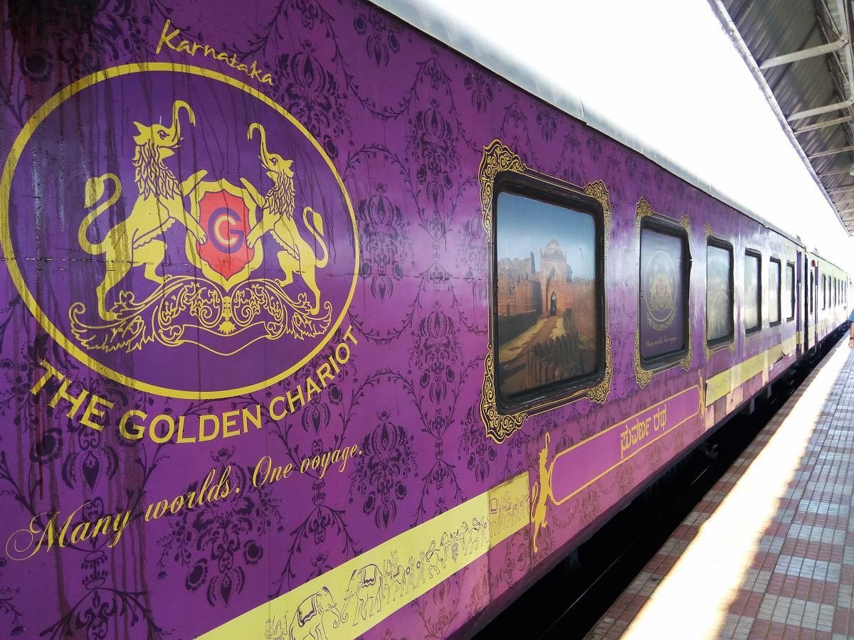 Almost 112% of the net revenue from the sale of tickets for the Gplden Chariot is paid to the Railways, apart from payment to hospitality partners. dh file photo