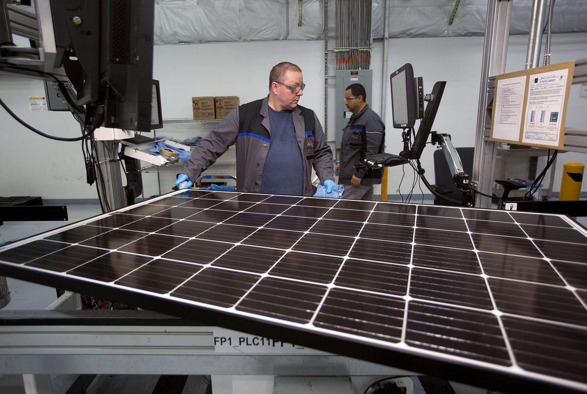Solar engineers plan and implement solar energy projects. photo credit: REUTERS
