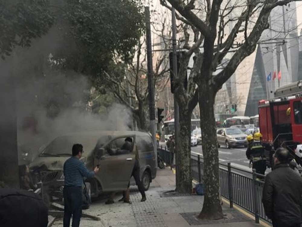Police, however, believe the crash was not intentional and it was an accident and not an attack, state-run Xinhua news agency reported. Image courtesy Twitter/ Jack Posobiec
