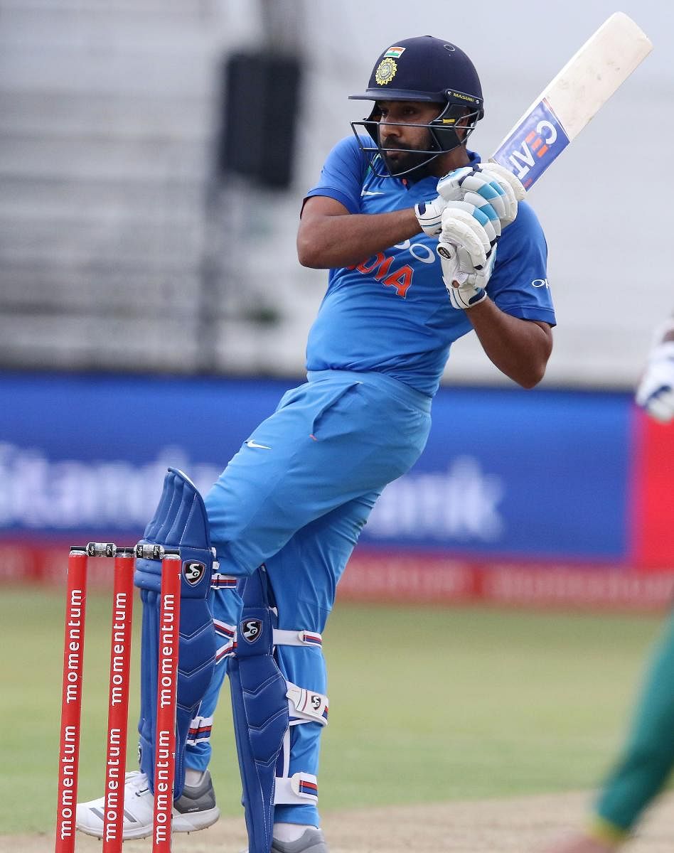 SPOT OF BOTHER: Following three poor outings so far, India's Rohit Sharma will be hoping to get a big one in the fourth ODI at Johannesburg on Saturday. AFP