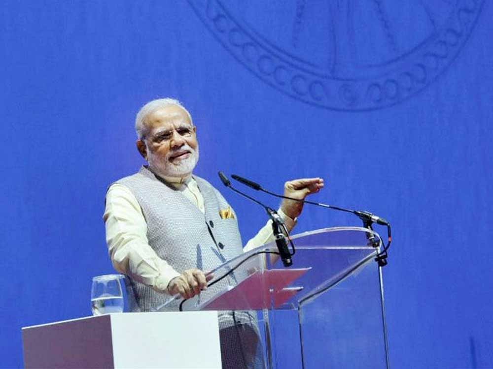 Prime Minister Narendra Modi today warned against the misuse of technology, saying it must be used as a means to development and not destruction. PTI Photo