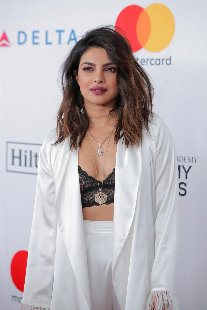 Actor Priyanka Chopra attends the 2018 Pre-GRAMMY Gala & GRAMMY Salute to Industry Icons presented by Clive Davis and The Recording Academy honoring Shawn