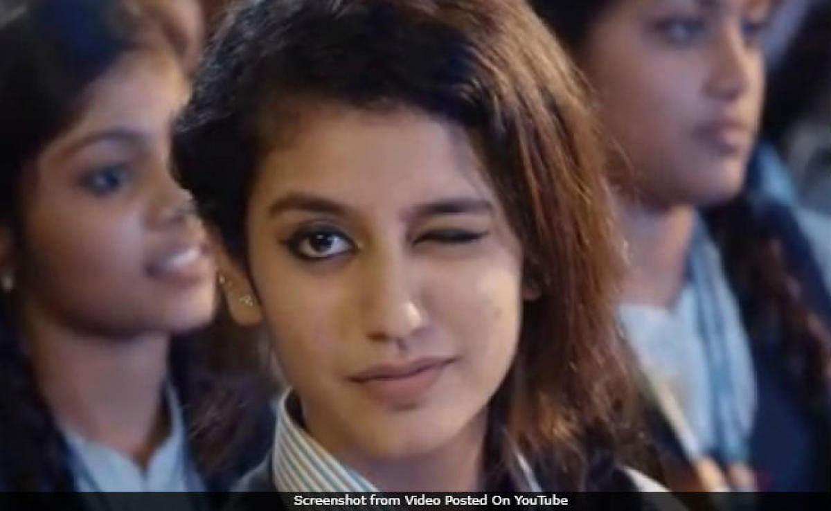 Priya Prakash Varrier became an internet sensation overnight after a scene of her winking popped up during the song on the internet.