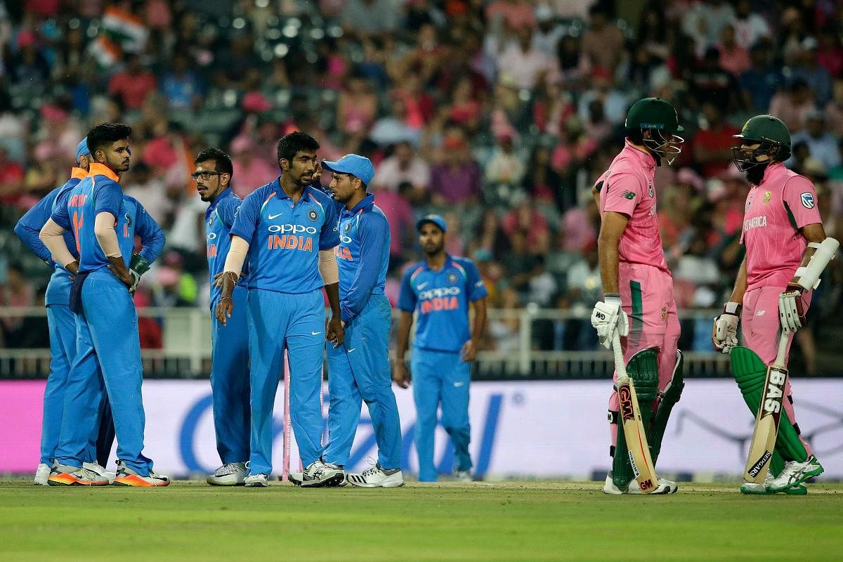 Indian team will look to continue the ODI momentum into the three-match T20I series against South Africa. AFP