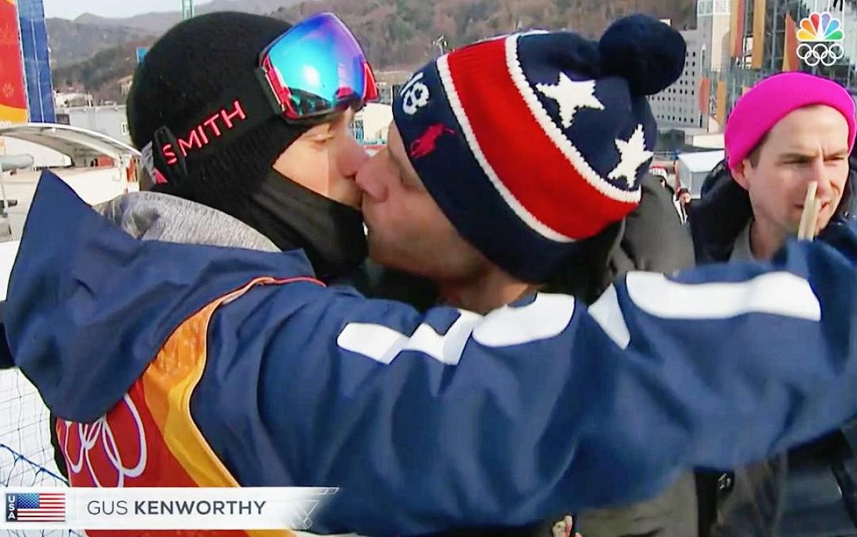 Gay kiss lights up Olympics