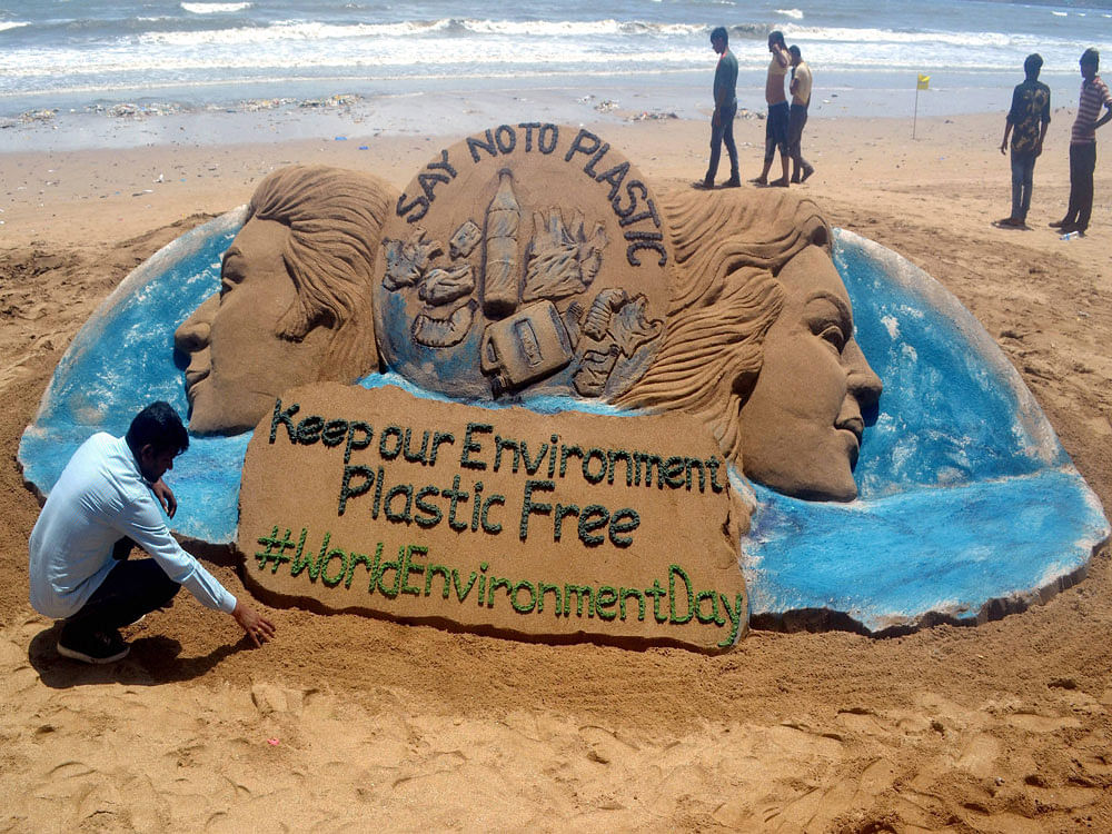 India will host United Nation's World Environment Day celebration this year with a theme  'Beat Plastic Pollution'.