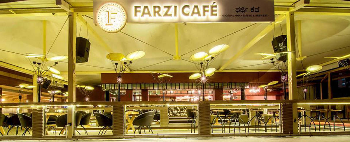 Farzi Cafe in UB City on Vittal Mallya Road, where the assault took place.